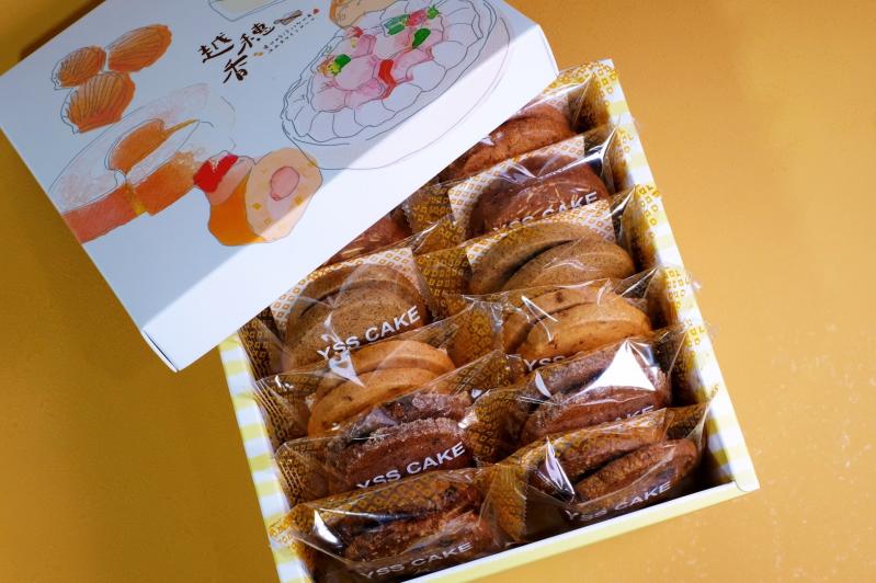 12入綜合奶油小圓餅｜6吋豐美果實彌月禮盒