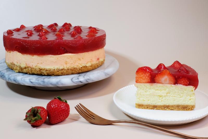 法式草莓庫利重乳酪<br />獨享切片&8吋整模<br />草莓季限定