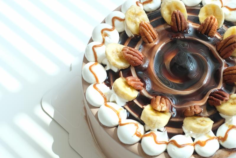 可可與香蕉之間<br />香蕉巧克力戚風蛋糕<br />8吋整模/切片